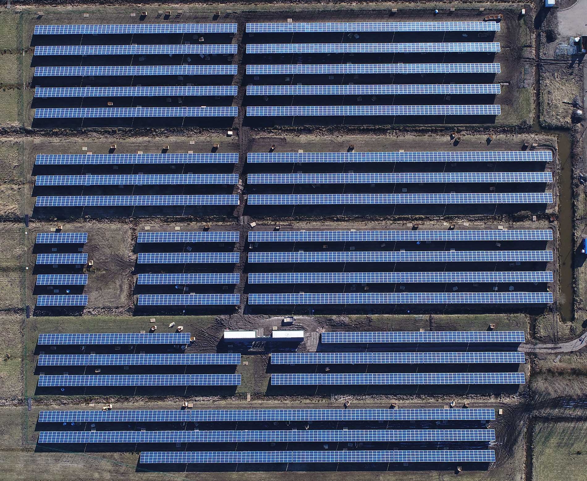 Bouw Solarpark Galecop nadert zijn einde