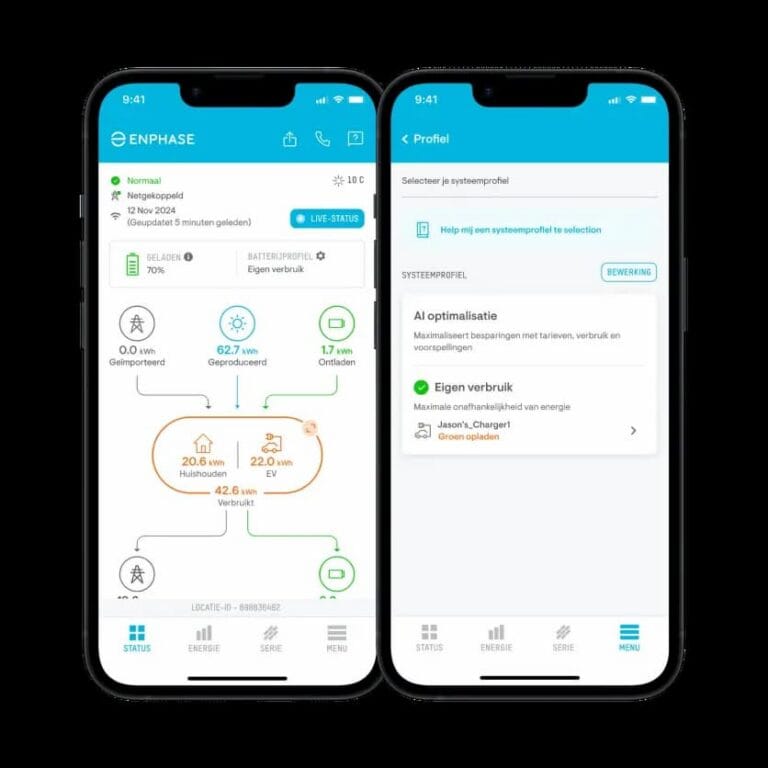 enphase laadpaal app