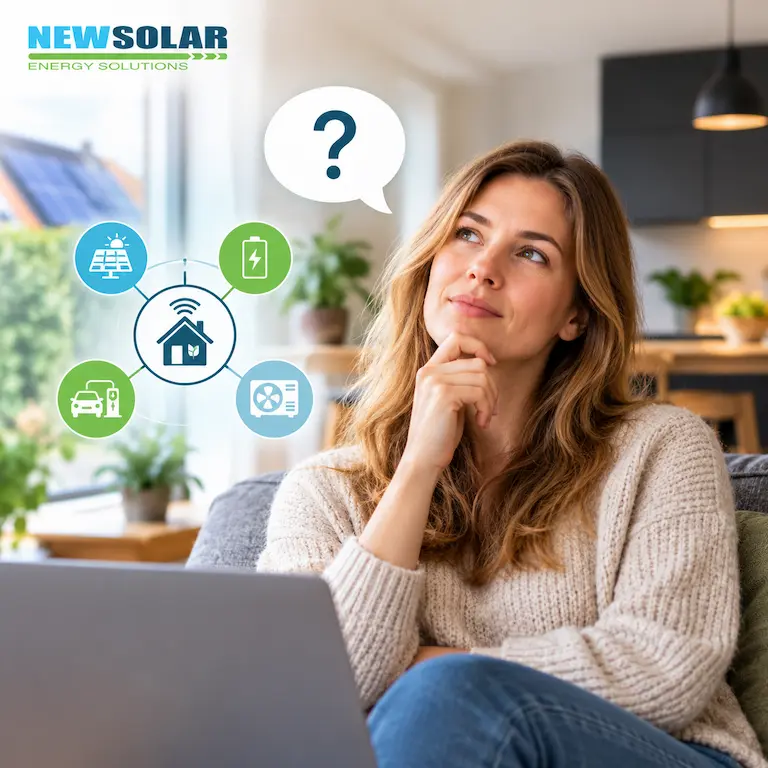 Support van NewSolar slim energiebeheer voor thuis
